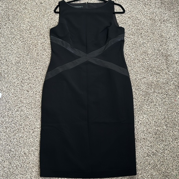 Lafayette 148 black knee length black sheath dress size 10 - Picture 8 of 11